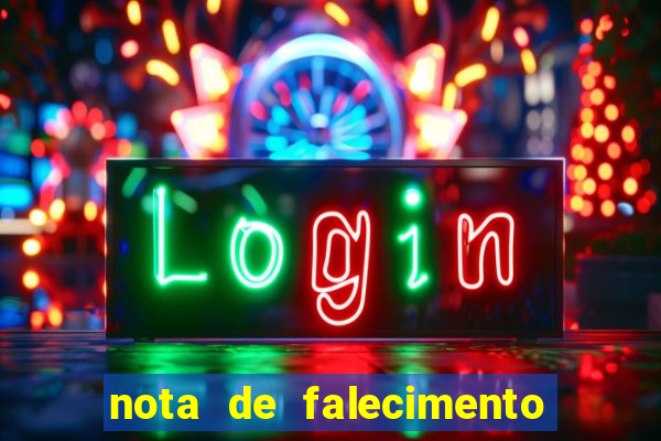 nota de falecimento a tribuna santos